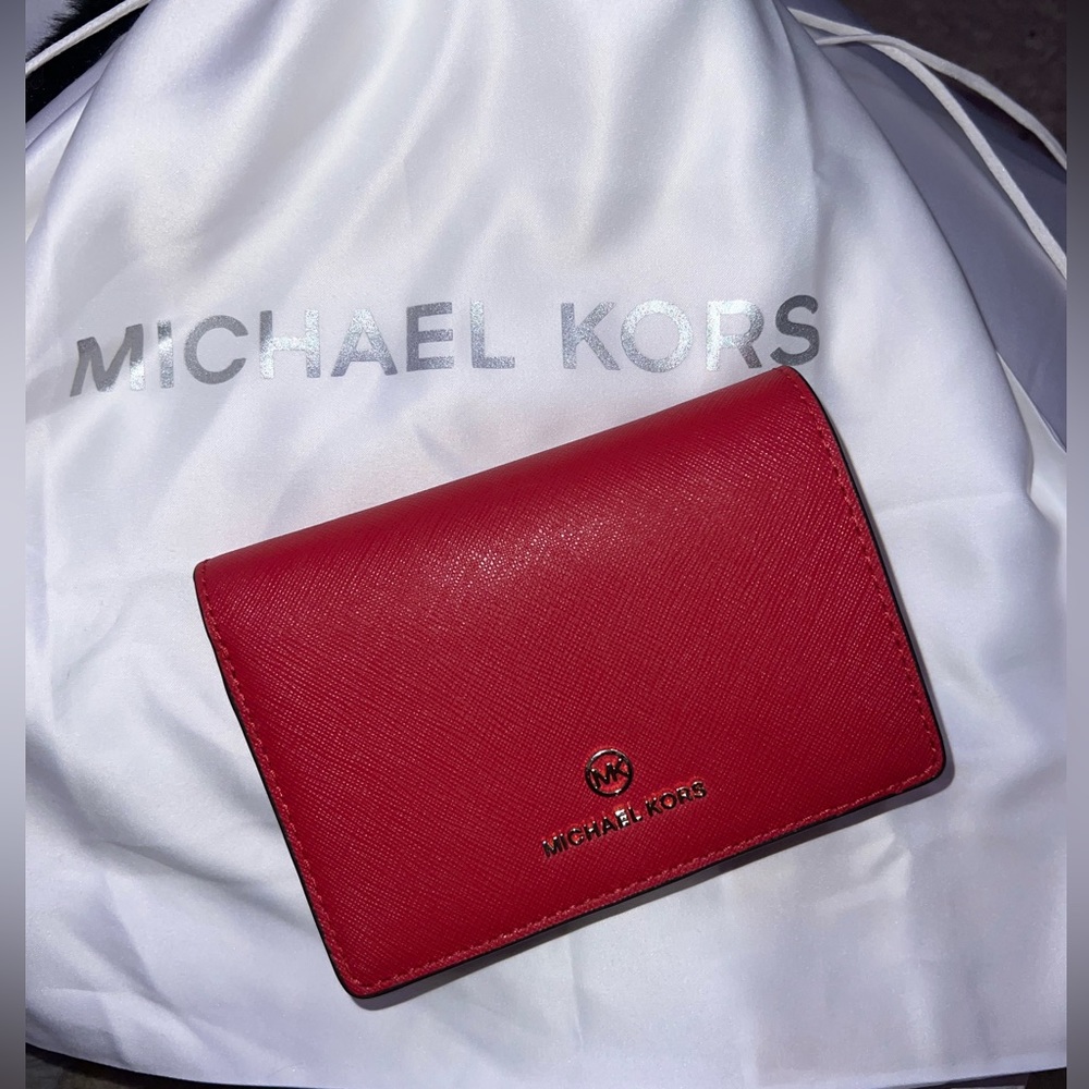 Michael Kors red wallet